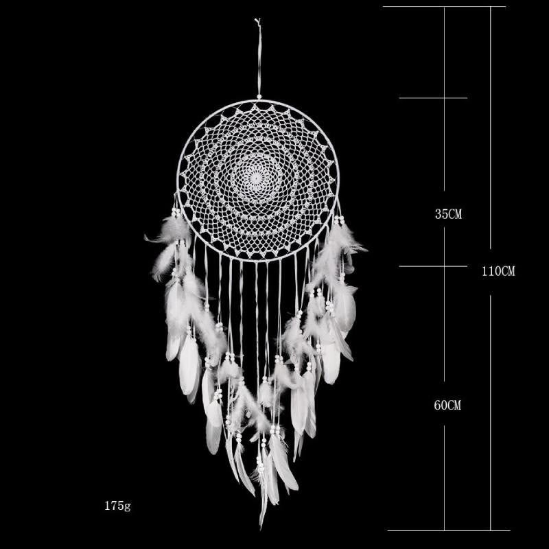 Olivenorma Bohemian Handmade Woven Wall Hanging with Multiple Patterns and Colorful Feathers Dreamcatcher - Style 16 - image 16