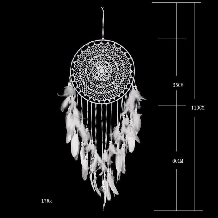 Olivenorma Bohemian Handmade Woven Wall Hanging with Multiple Patterns and Colorful Feathers Dreamcatcher - Style 16 - image 16