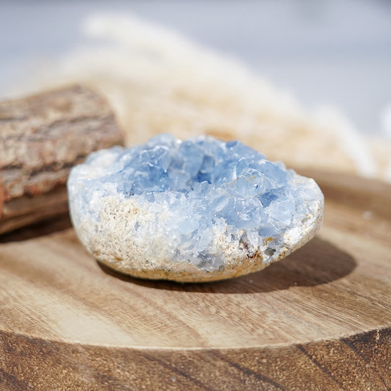 Olivenorma Natural Healing Crystal Raw Celestine Geode Rock - image 4