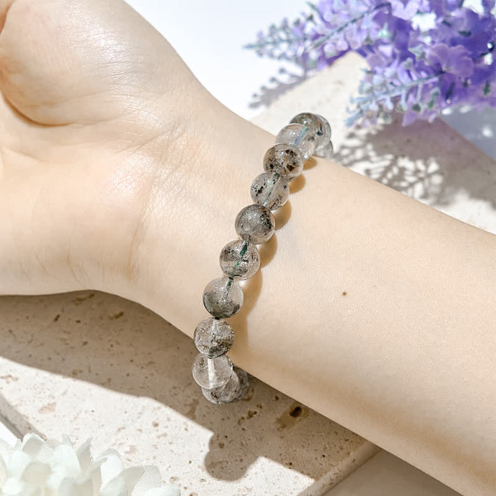 Olivenorma Natural Green Phantom Quartz Beads Bracelet - image 5