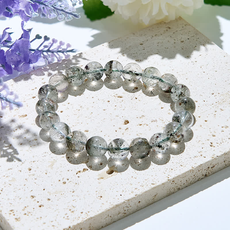 Olivenorma Natural Green Phantom Quartz Beads Bracelet - 10mm - image 4