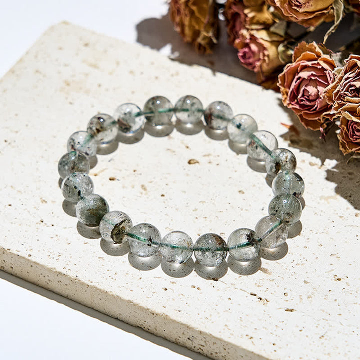 Olivenorma Natural Green Phantom Quartz Beads Bracelet - image 6
