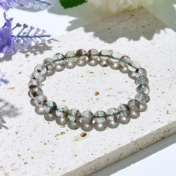Olivenorma Natural Green Phantom Quartz Beads Bracelet - 8mm - image 0