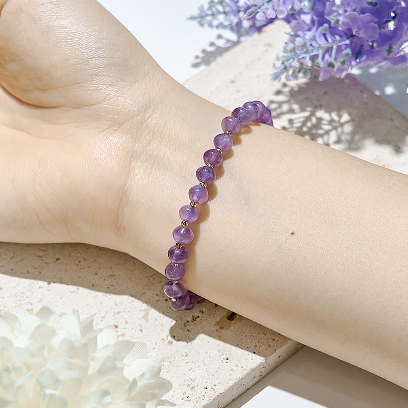 Olivenorma Natural Amethyst Beads Women Bracelet - image 1