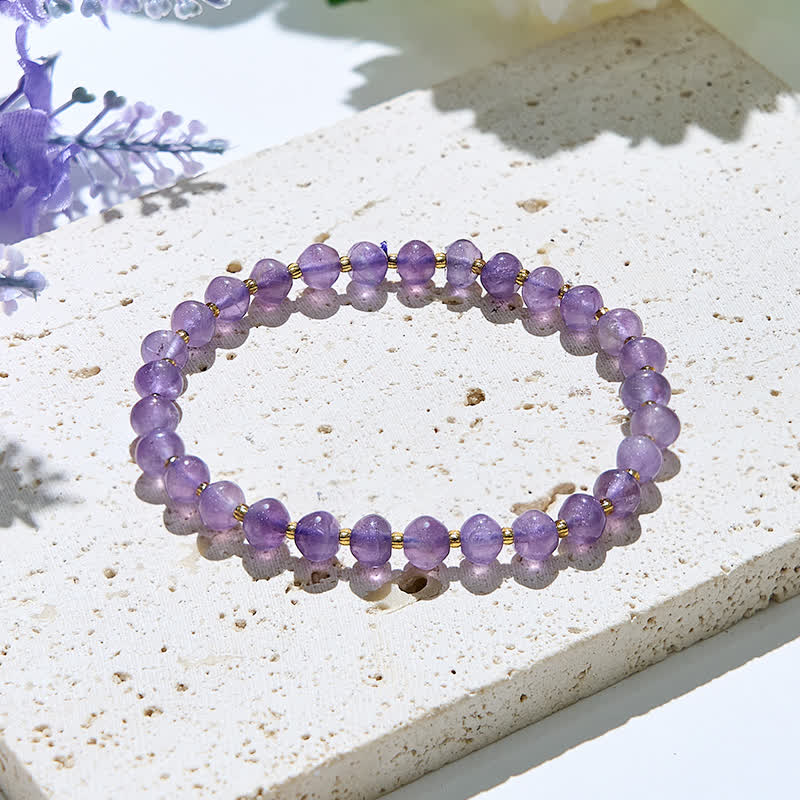 Olivenorma Natural Amethyst Beads Women Bracelet - Amethyst - image 0