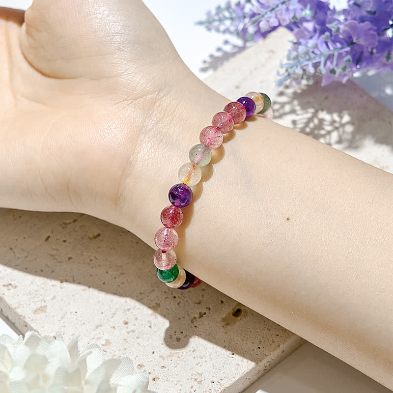 Olivenorma 7mm Natural Tourmaline Beads Bracelet - image 1