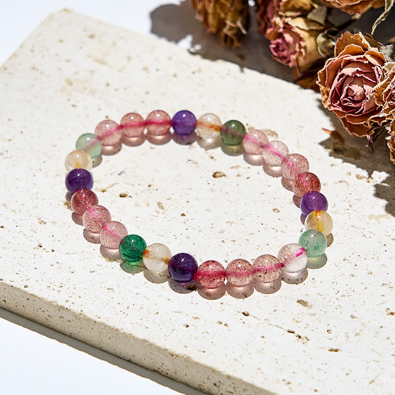 Olivenorma 7mm Natural Tourmaline Beads Bracelet - image 2