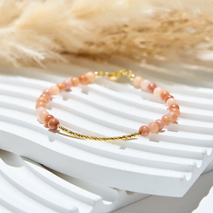 Olivenorma 2mm Natural Rhodochrosite Beads Bracelet - image 3