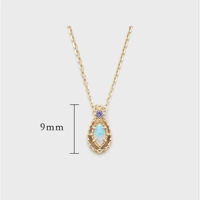 Olivenorma Opal Necklace Ring Earrings Set Gemstone Jewelry Set - image 15
