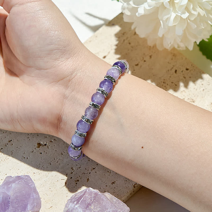 Olivenorma Natural Lepidolite Beaded Bracelet - image 1