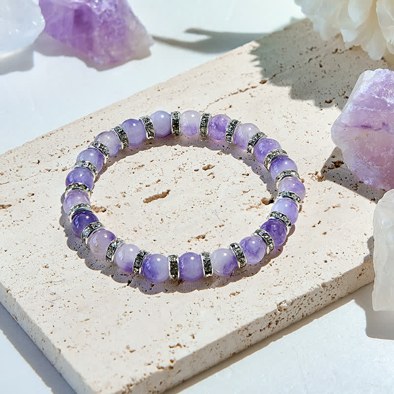 Olivenorma Natural Lepidolite Beaded Bracelet - Lepidolite - image 0