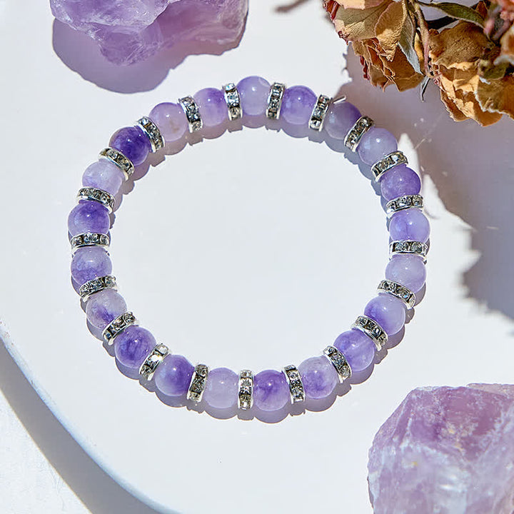 Olivenorma Natural Lepidolite Beaded Bracelet - image 2