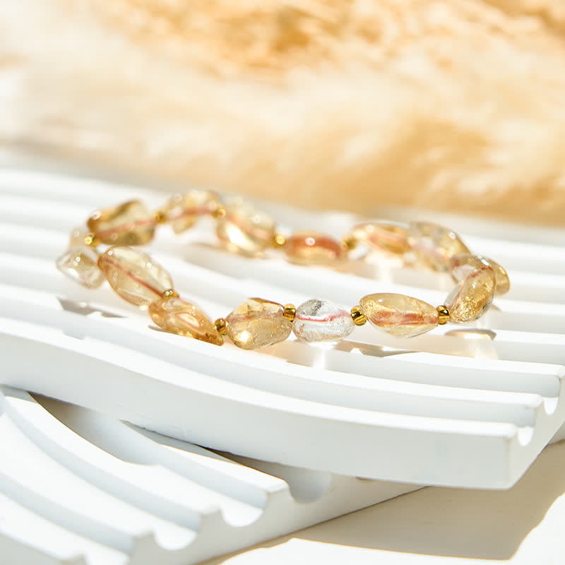 Olivenorma Natural Citrine Beaded Bracelet - image 3