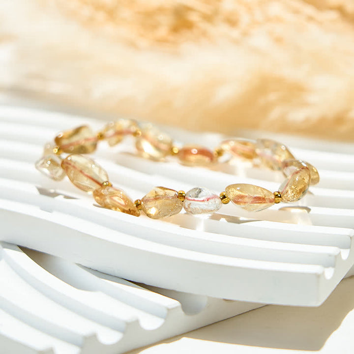 Olivenorma Natural Citrine Beaded Bracelet - image 3