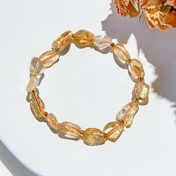 Olivenorma Natural Citrine Beaded Bracelet - image 2