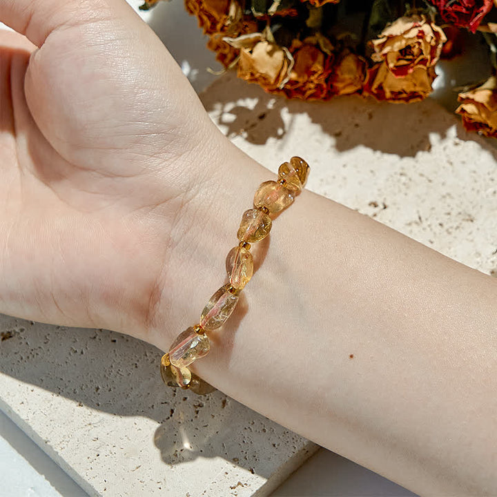 Olivenorma Natural Citrine Beaded Bracelet - image 1