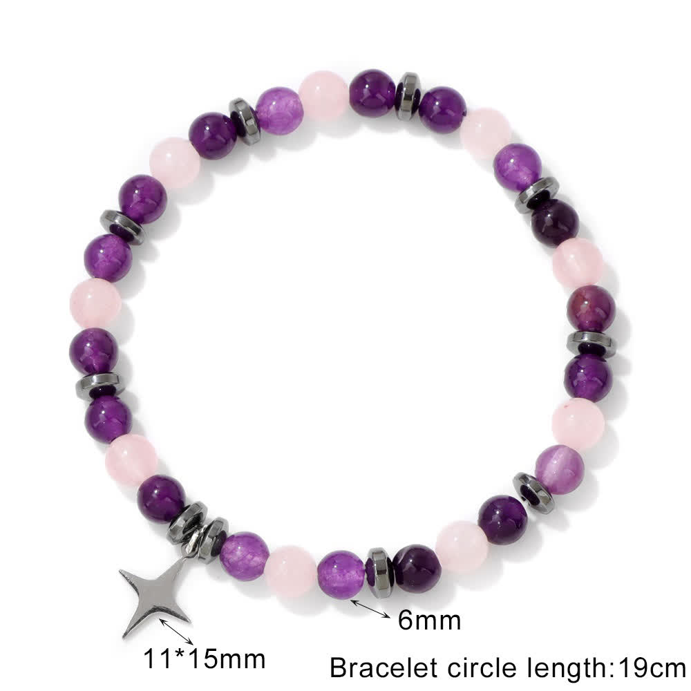 Olivenorma Natural Stone Beads Star Pendant Bracelet - image 17