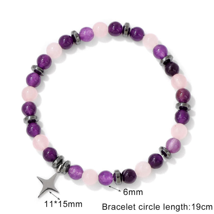 Olivenorma Natural Stone Beads Star Pendant Bracelet - image 17