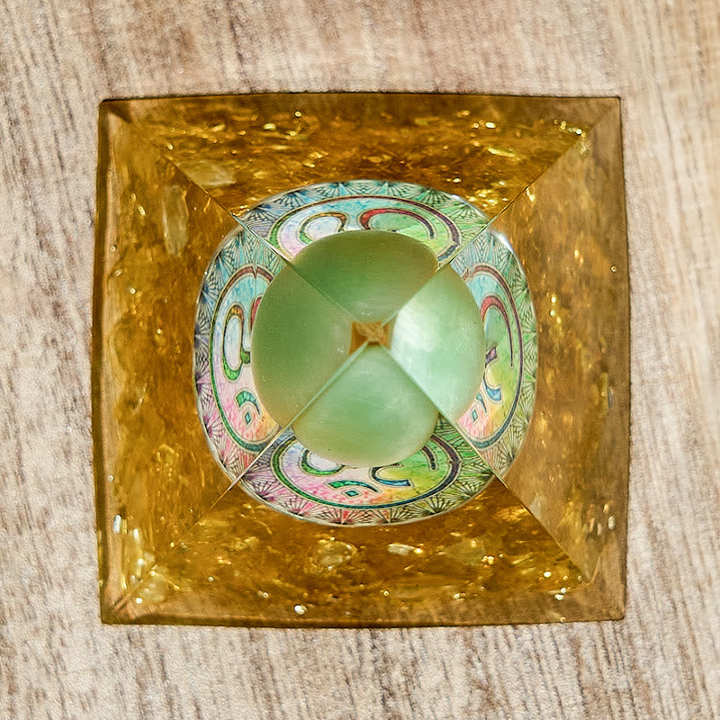 Olivenorma Moonstone Amber Healing Crystals Orgone Pyramid - image 3