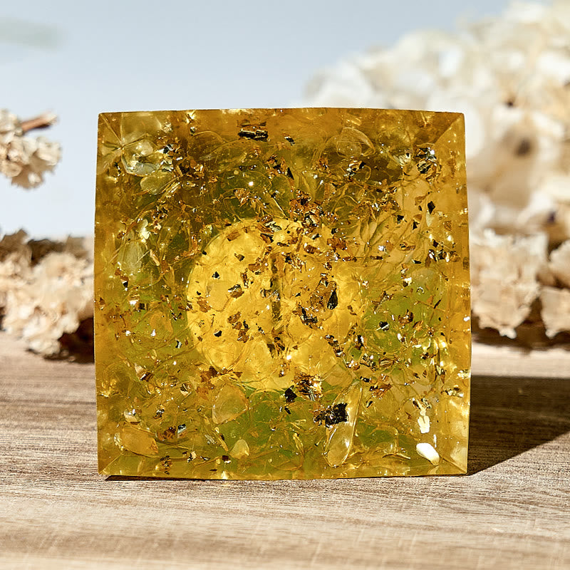 Olivenorma Moonstone Amber Healing Crystals Orgone Pyramid - image 2