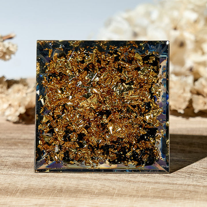 Olivenorma Evil Eye Symbol Natural Stone Healing Orgone Pyramid - image 2