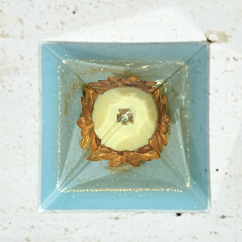 Olivenorma Yellow Jade Lotus Energy Tower Orgone Pyramid - image 3