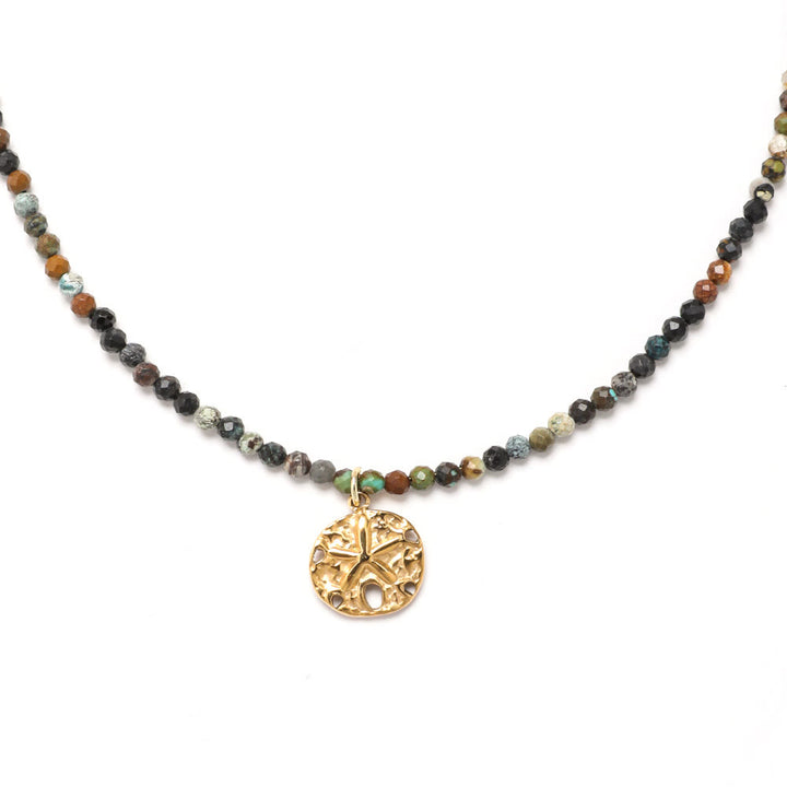 Olivenorma Boho Sun Moon Star Gemstone Beaded Necklace - image 10