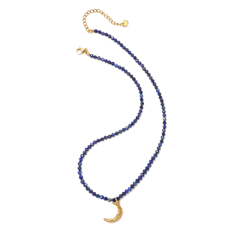 Olivenorma Boho Sun Moon Star Gemstone Beaded Necklace - image 15