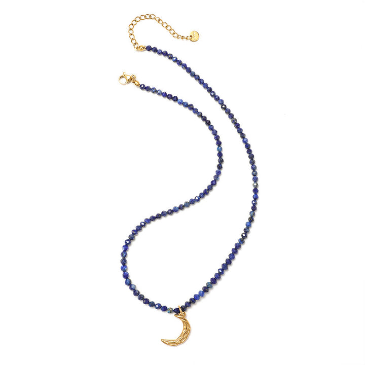 Olivenorma Boho Sun Moon Star Gemstone Beaded Necklace - image 15