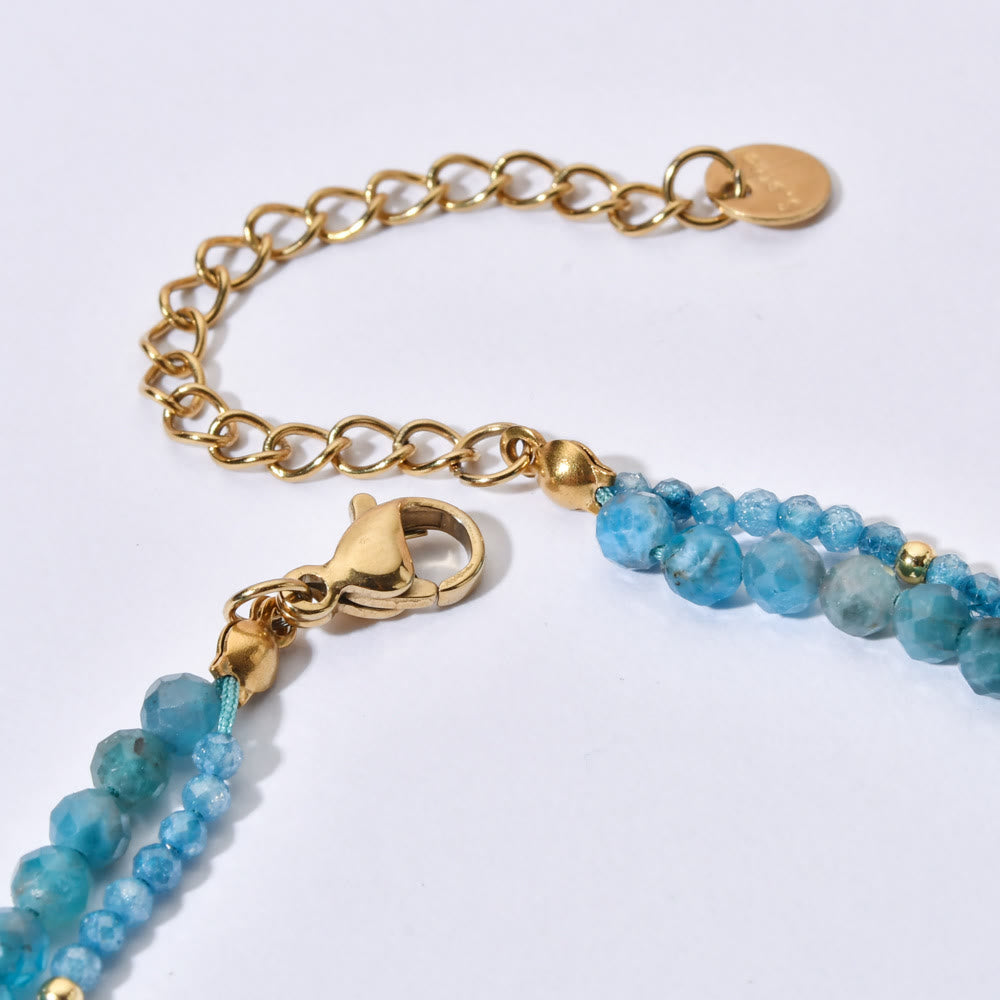 Olivenorma Boho Faceted Gemstone Crystal Choker Necklace - image 8