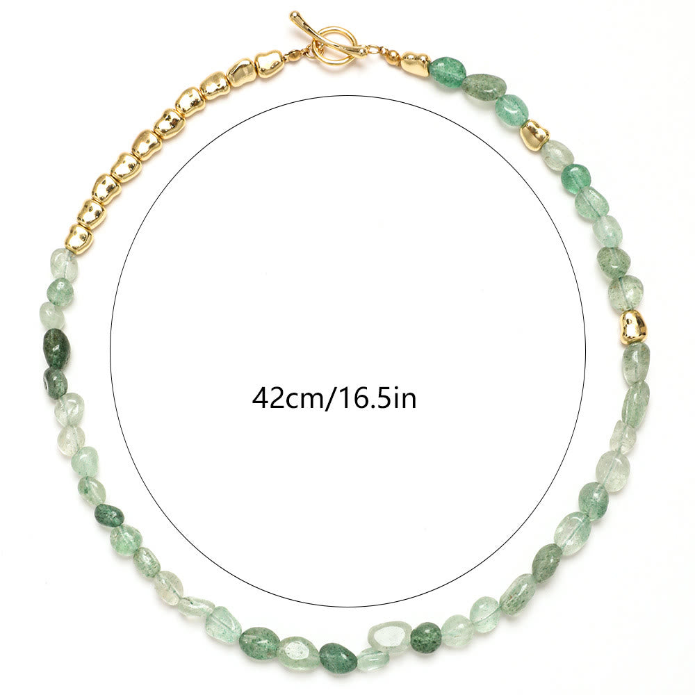 Olivenorma Irregular Amazonite Gemstone Beaded Choker Necklace - image 13