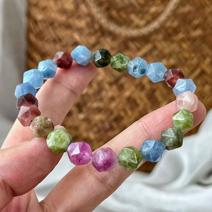 Olivenorma Faceted Colorful Tourmaline Beaded Bracelet - image 6