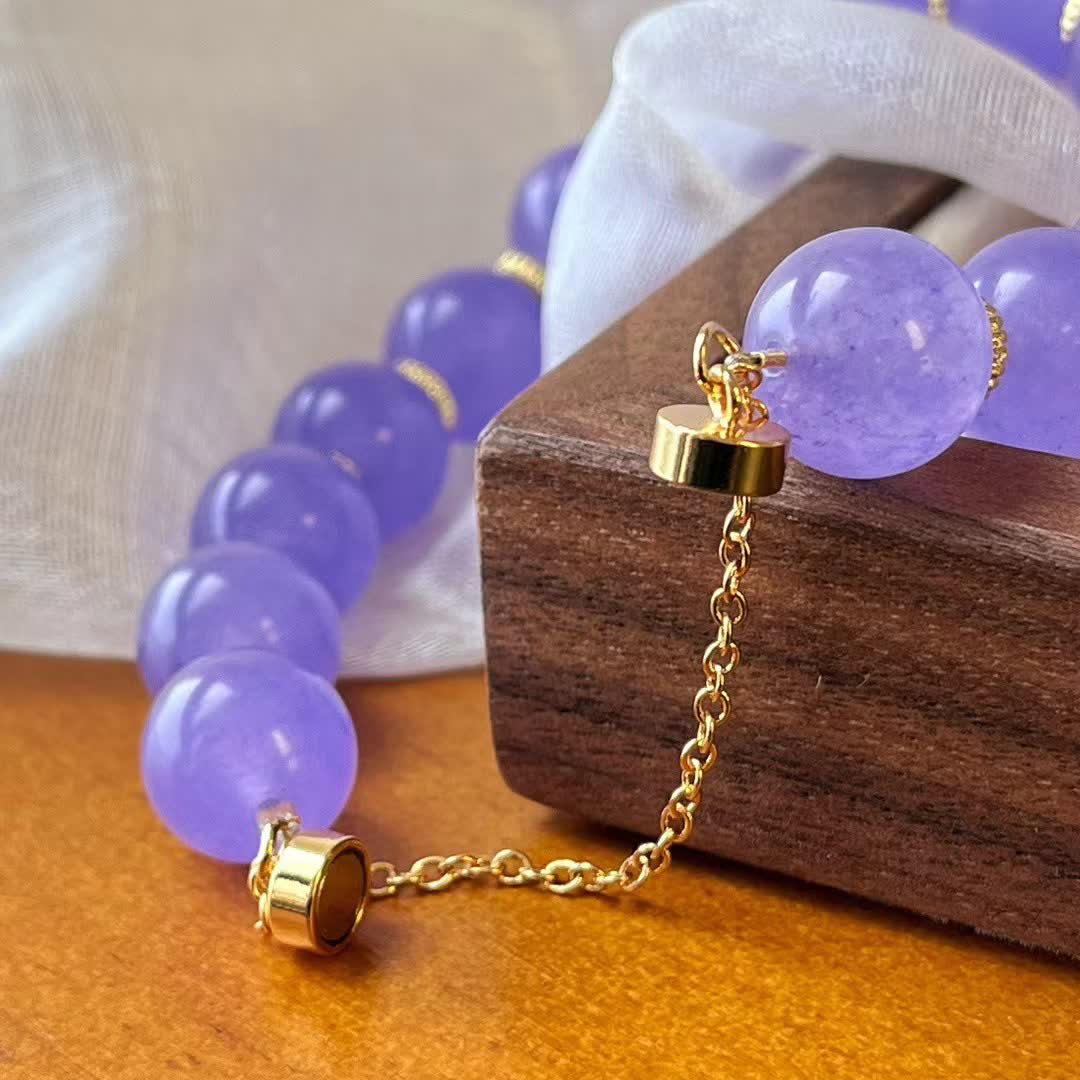Olivenorma 12cm Natural Amethyst Bead Bracelet - image 8