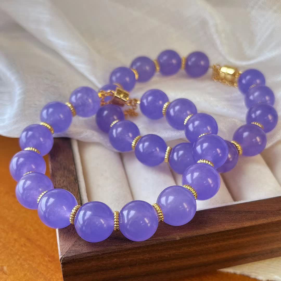 Olivenorma 12cm Natural Amethyst Bead Bracelet - image 4