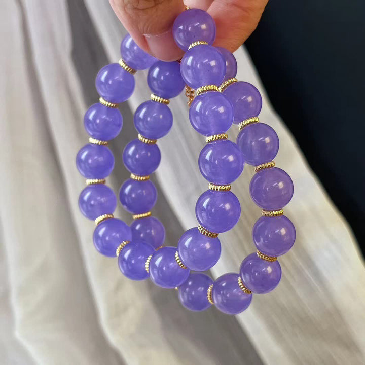 Olivenorma 12cm Natural Amethyst Bead Bracelet - image 3