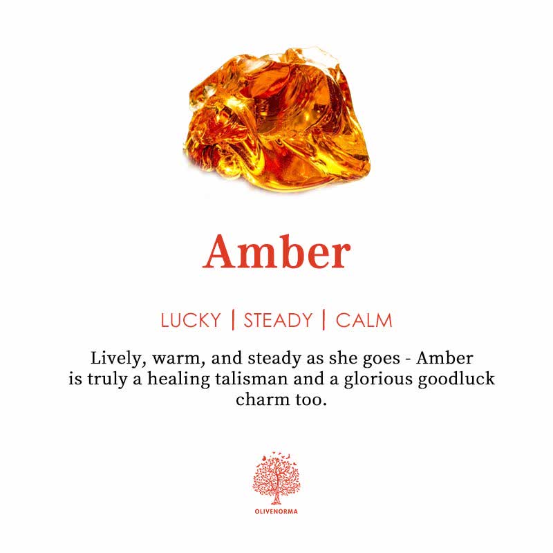 Olivenorma Amber Metal Trim Pendant Necklace - image 5