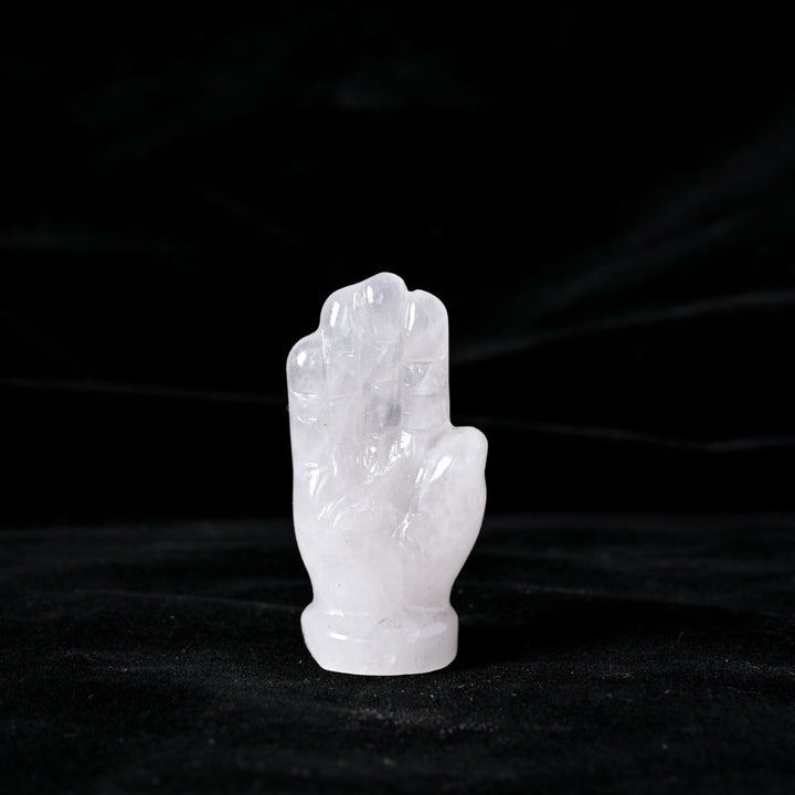 Olivenorma Buddha's Hand Natural Gemstone Decoration - Rose Quartz - image 3