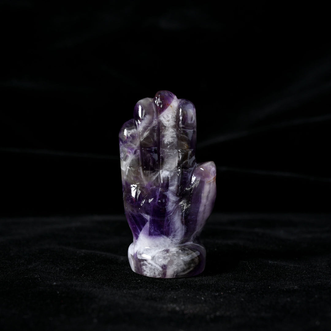 Olivenorma Buddha's Hand Natural Gemstone Decoration - Amethyst - image 8