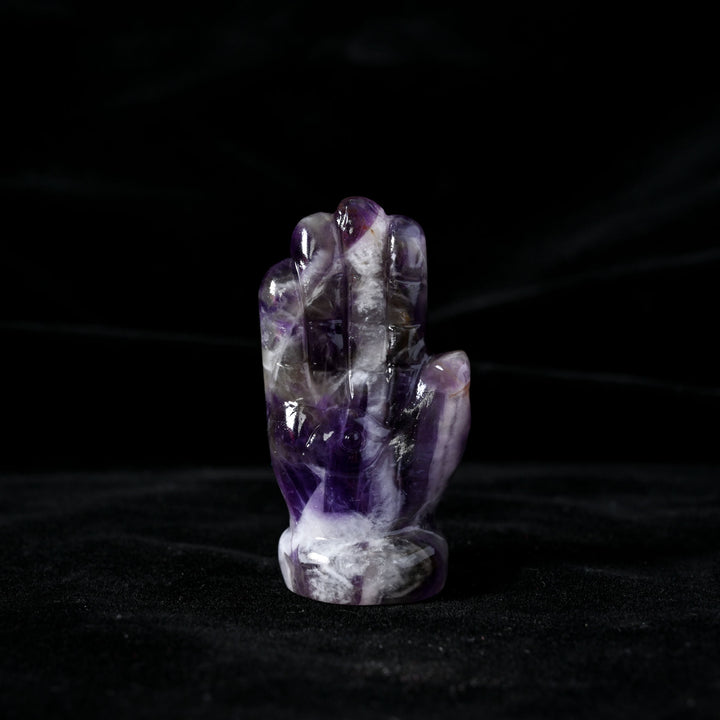 Olivenorma Buddha's Hand Natural Gemstone Decoration - Amethyst - image 8