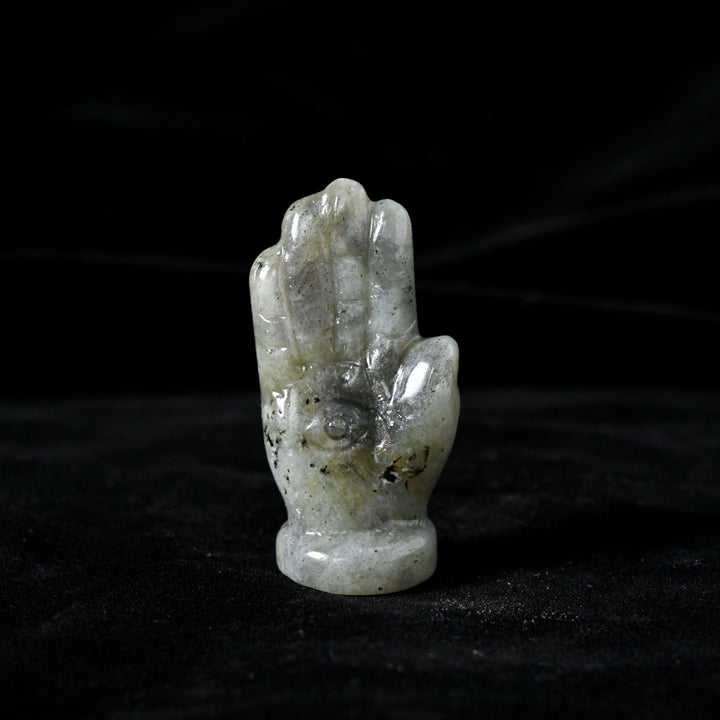 Olivenorma Buddha's Hand Natural Gemstone Decoration - Labradorite - image 11