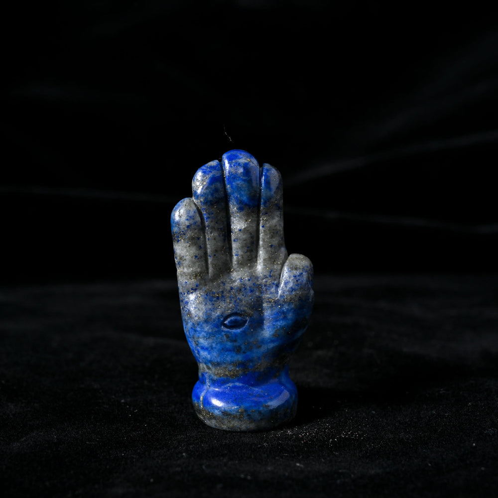 Olivenorma Buddha's Hand Natural Gemstone Decoration - Lapis Lazuli - image 1