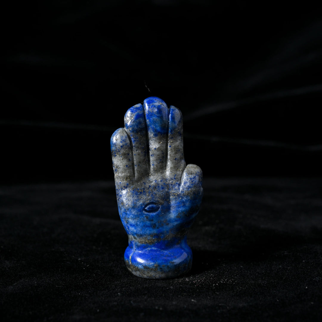 Olivenorma Buddha's Hand Natural Gemstone Decoration - Lapis Lazuli - image 1