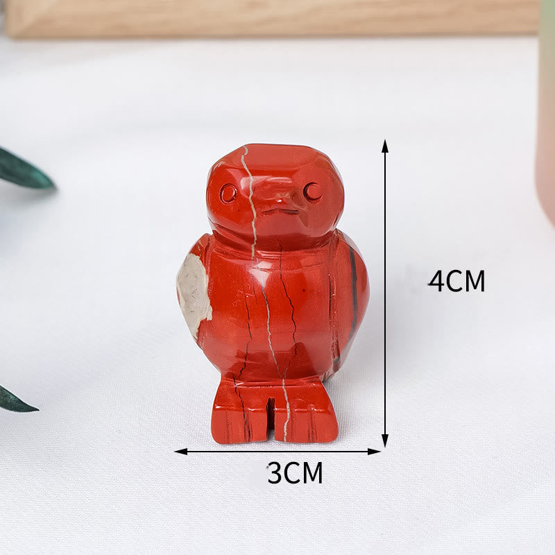 Olivenorma Engraved Raw Stone Penguin Ornament Decoration - image 10