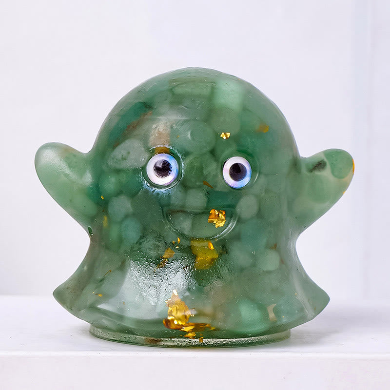 Olivenorma Ghost Natural Gem Ornament Genuine Stone Decoration - Green Aventurine - image 7
