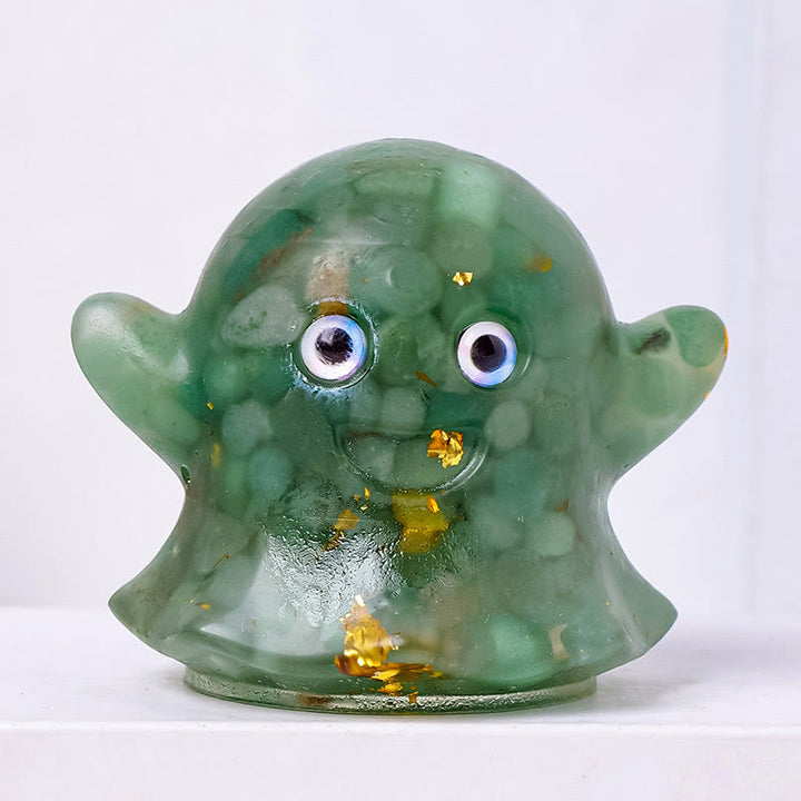 Olivenorma Ghost Natural Gem Ornament Genuine Stone Decoration - Green Aventurine - image 7