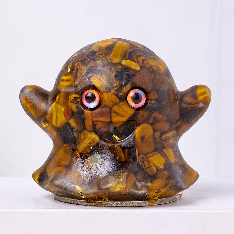 Olivenorma Ghost Natural Gem Ornament Genuine Stone Decoration - Tiger Eye - image 1