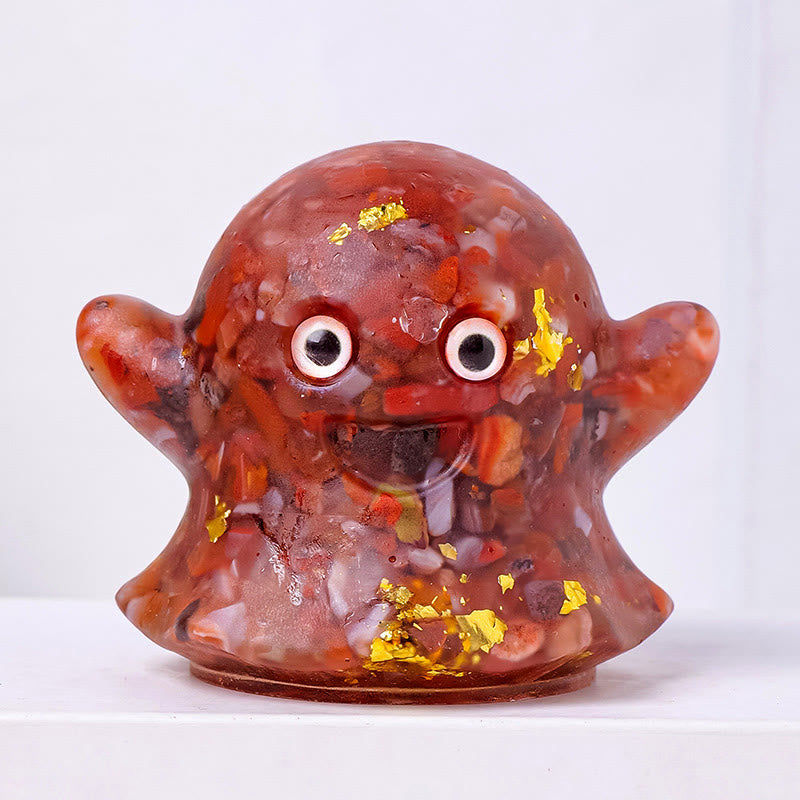 Olivenorma Ghost Natural Gem Ornament Genuine Stone Decoration - Red Agate - image 15