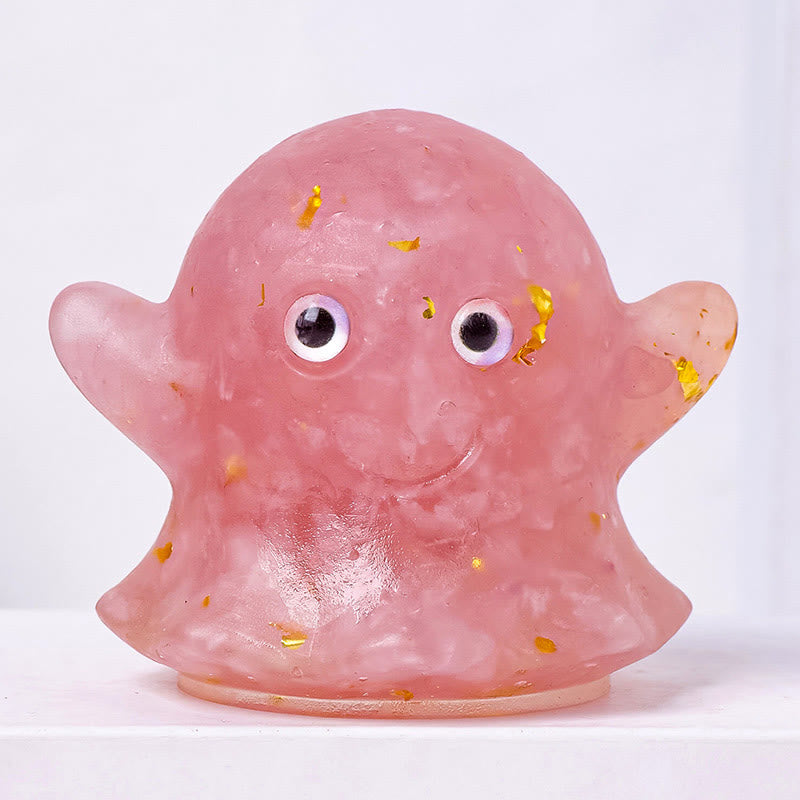 Olivenorma Ghost Natural Gem Ornament Genuine Stone Decoration - Rose Quartz - image 9