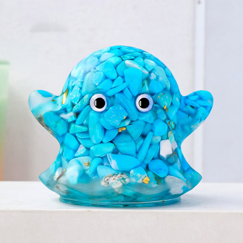 Olivenorma Ghost Natural Gem Ornament Genuine Stone Decoration - Turquoise - image 22