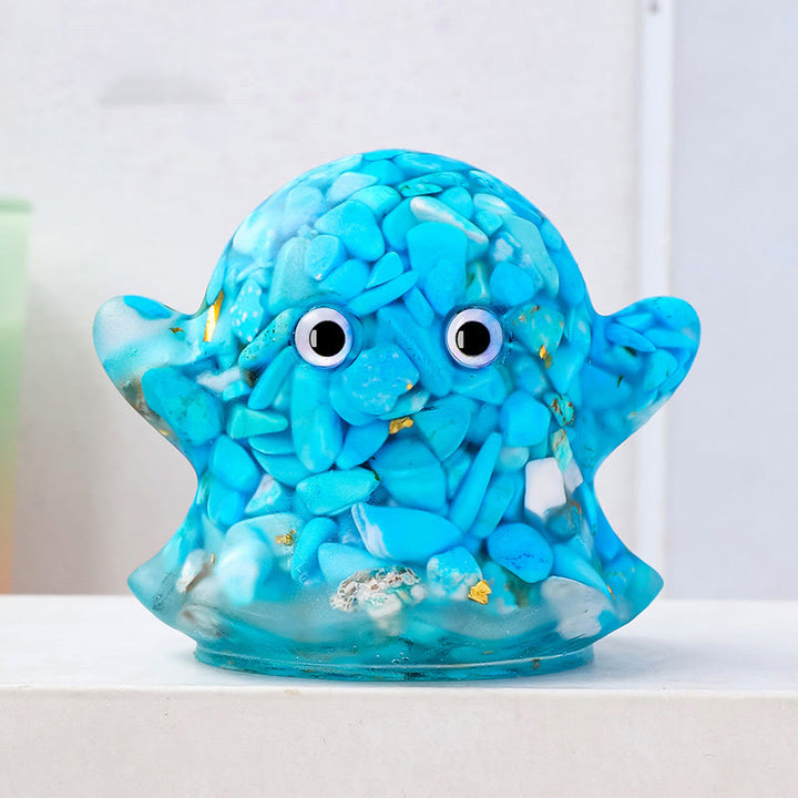 Olivenorma Ghost Natural Gem Ornament Genuine Stone Decoration - Turquoise - image 22